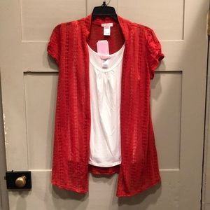 Short Sleeve sweater with tank